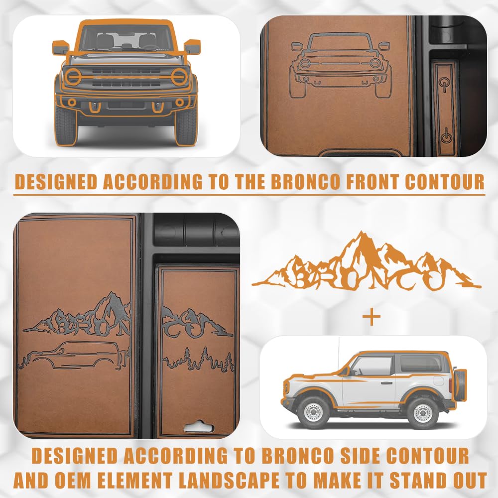 TripleAliners close-up of brown vegan leather trim offering soft protection and premium look