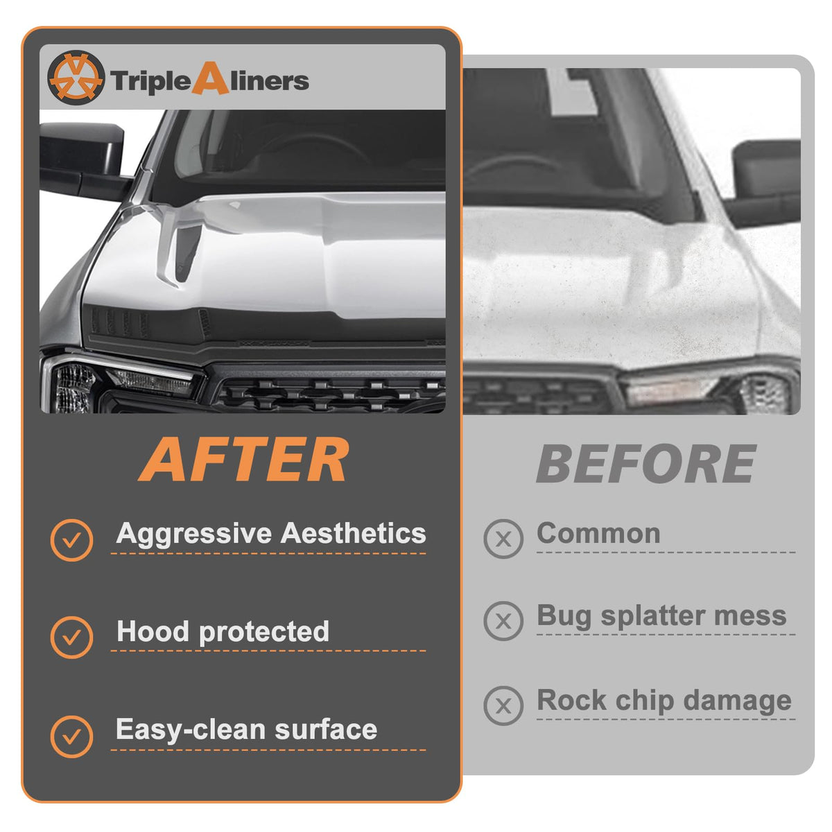 TripleAliners lifestyle shot of Ranger driving illustrating wind-deflection benefits
