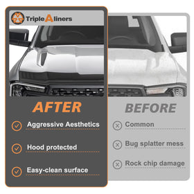 TripleAliners lifestyle shot of Ranger driving illustrating wind-deflection benefits