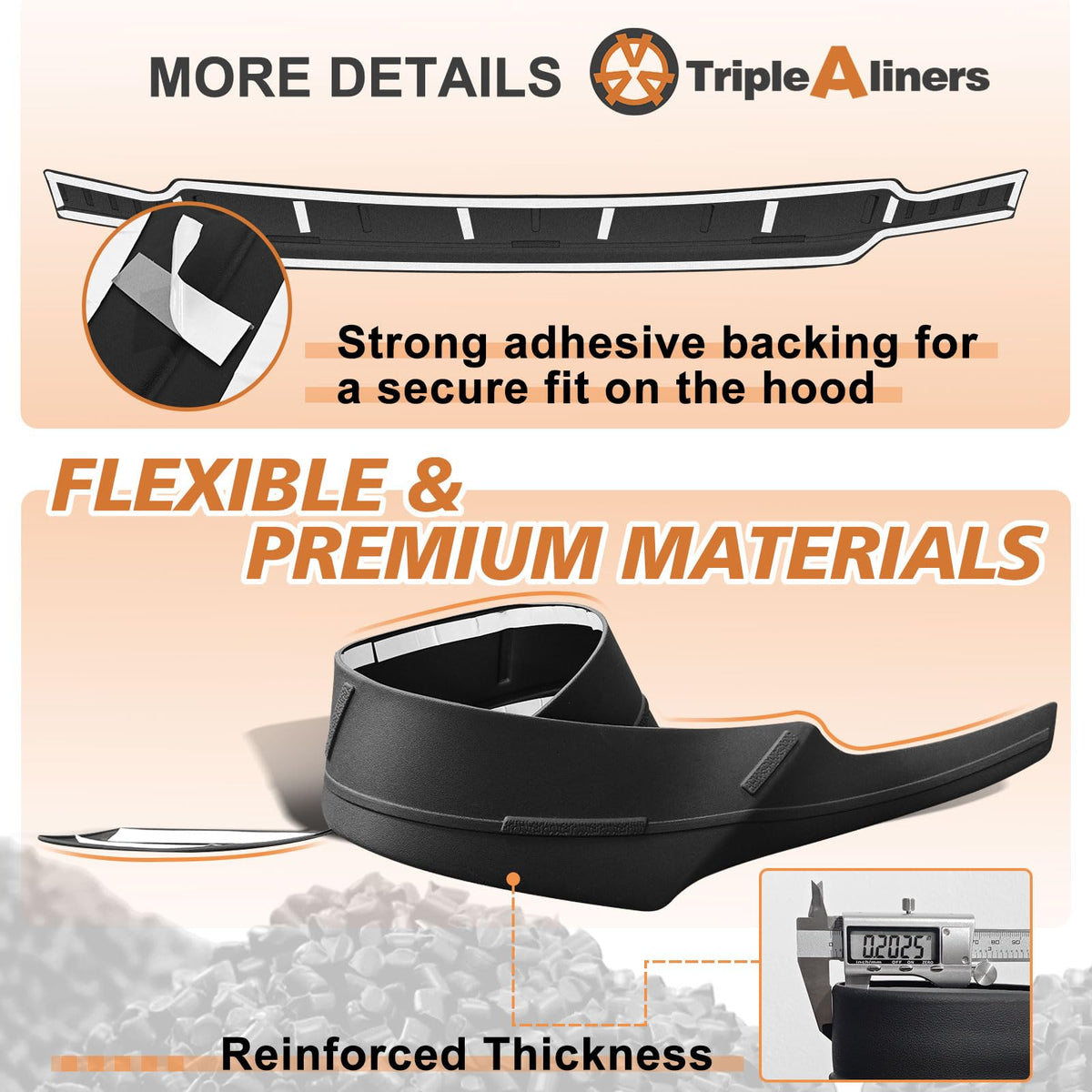 TripleAliners installation image aligning deflector for quick, tool-free fit