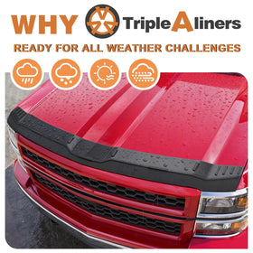 TripleAliners on Silverado driving highway shows debris protection and improved airflow