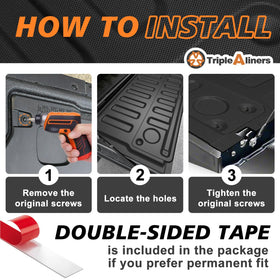 TripleAliners edge contour detail showing flush fit and coverage benefit