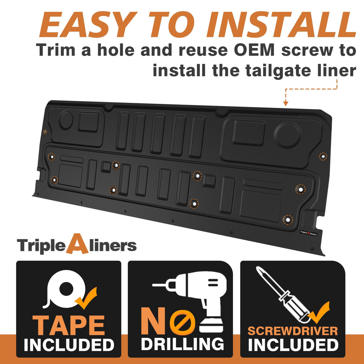TripleAliners mat installed on Ford F350 demonstrating OEM-like integration