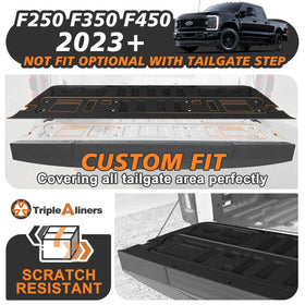 TripleAliners mat with tools to show size and heavy-duty protection