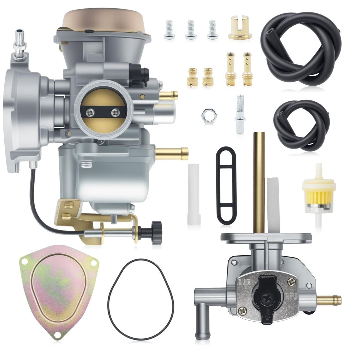 Triumilynn carburetor front view showing throttle bore and reliable fit