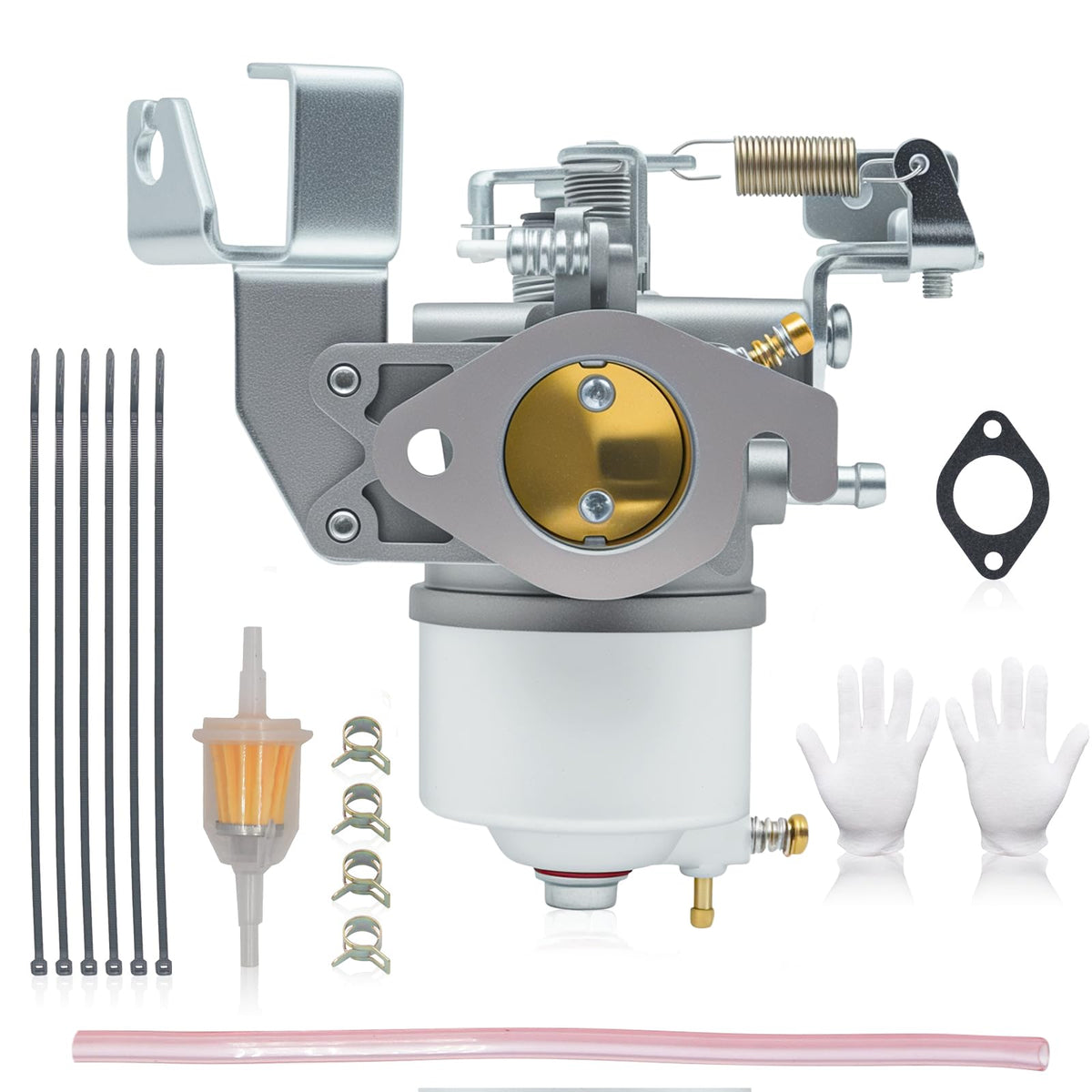 Triumilynn carburetor front view showing intake flange and improved fit