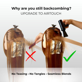 TrivesGo AIR side profile held in stylist hand, reduces wrist fatigue