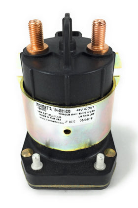 Trombetta 114-4811-020 front view showing compact plastic housing and bracket for reliable mounting