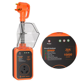 TRONIC MASTER front view showing plug and LED panel for quick safety checks