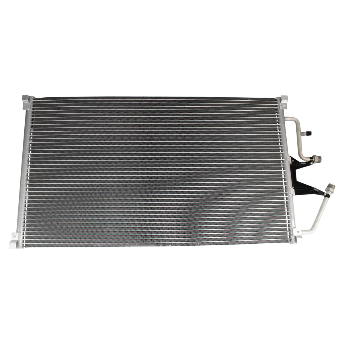 TRQ condenser installed in engine bay demonstrating straightforward swap
