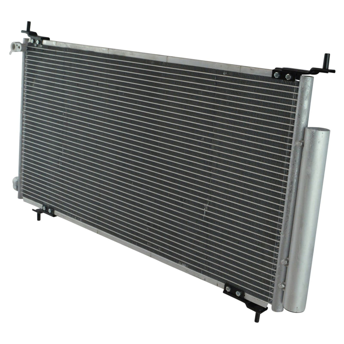 TRQ condenser with ruler scale showing accurate core dimensions for fitment