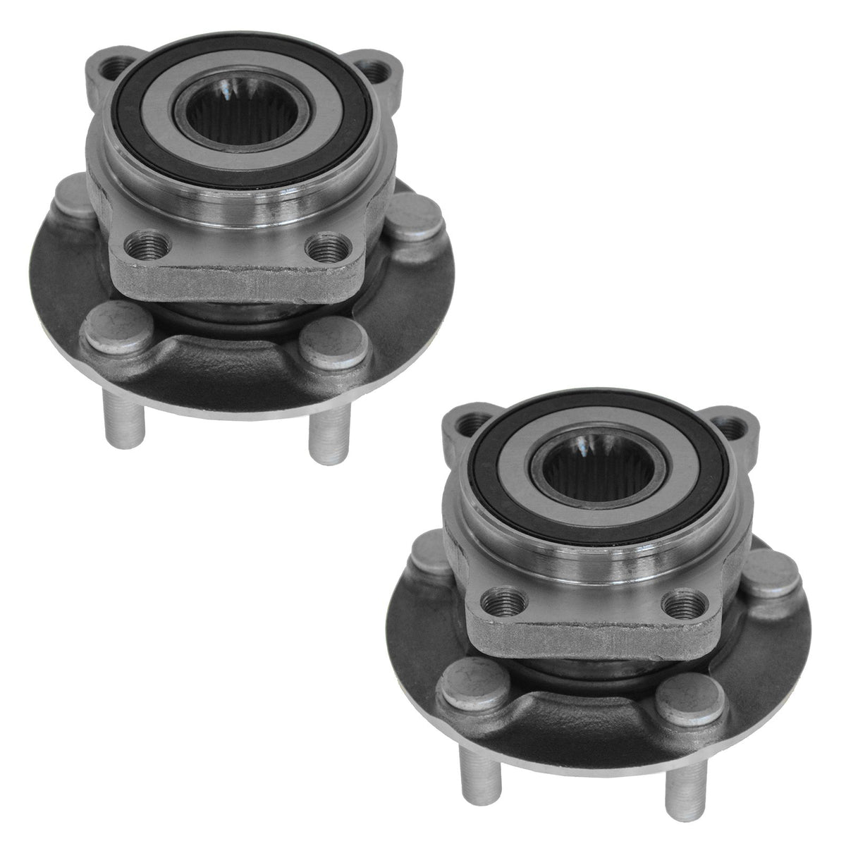 TRQ driver side hub installed on knuckle illustrating easy direct-fit replacement