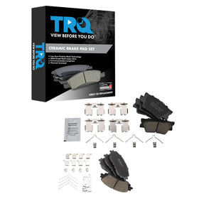 TRQ front and rear packaging showing kit contents and fitment benefits
