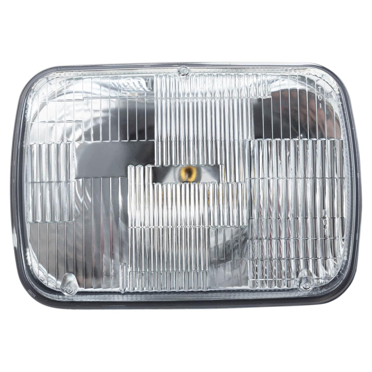 TRQ sealed-beam at night projecting clean beam pattern showing improved roadway visibility
