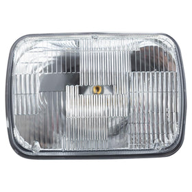 TRQ sealed-beam at night projecting clean beam pattern showing improved roadway visibility