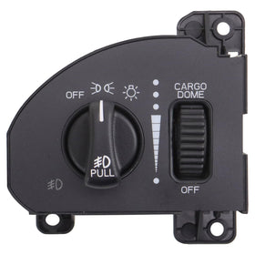 TRQ headlight switch front view showing controls and improved reliability