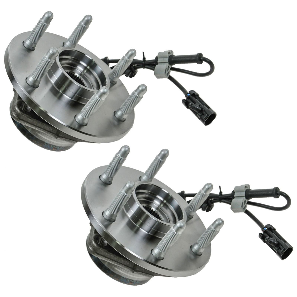 TRQ hub installed on vehicle front wheel demonstrating restored wheel stability and fitment