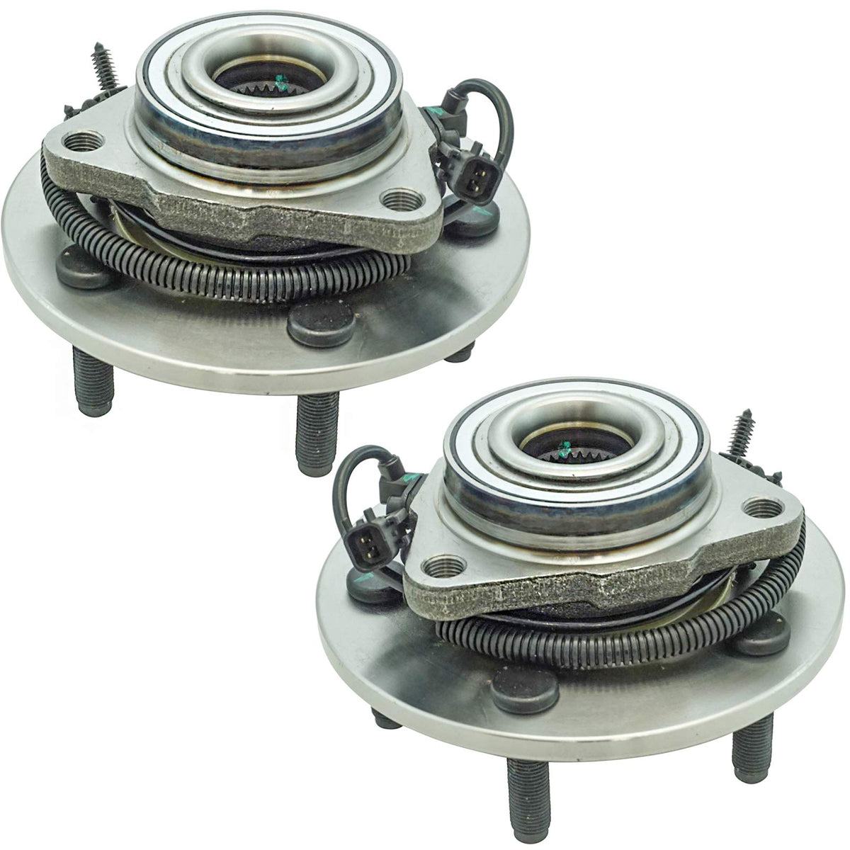 TRQ hub installed on a Ram front knuckle demonstrating direct-fit convenience