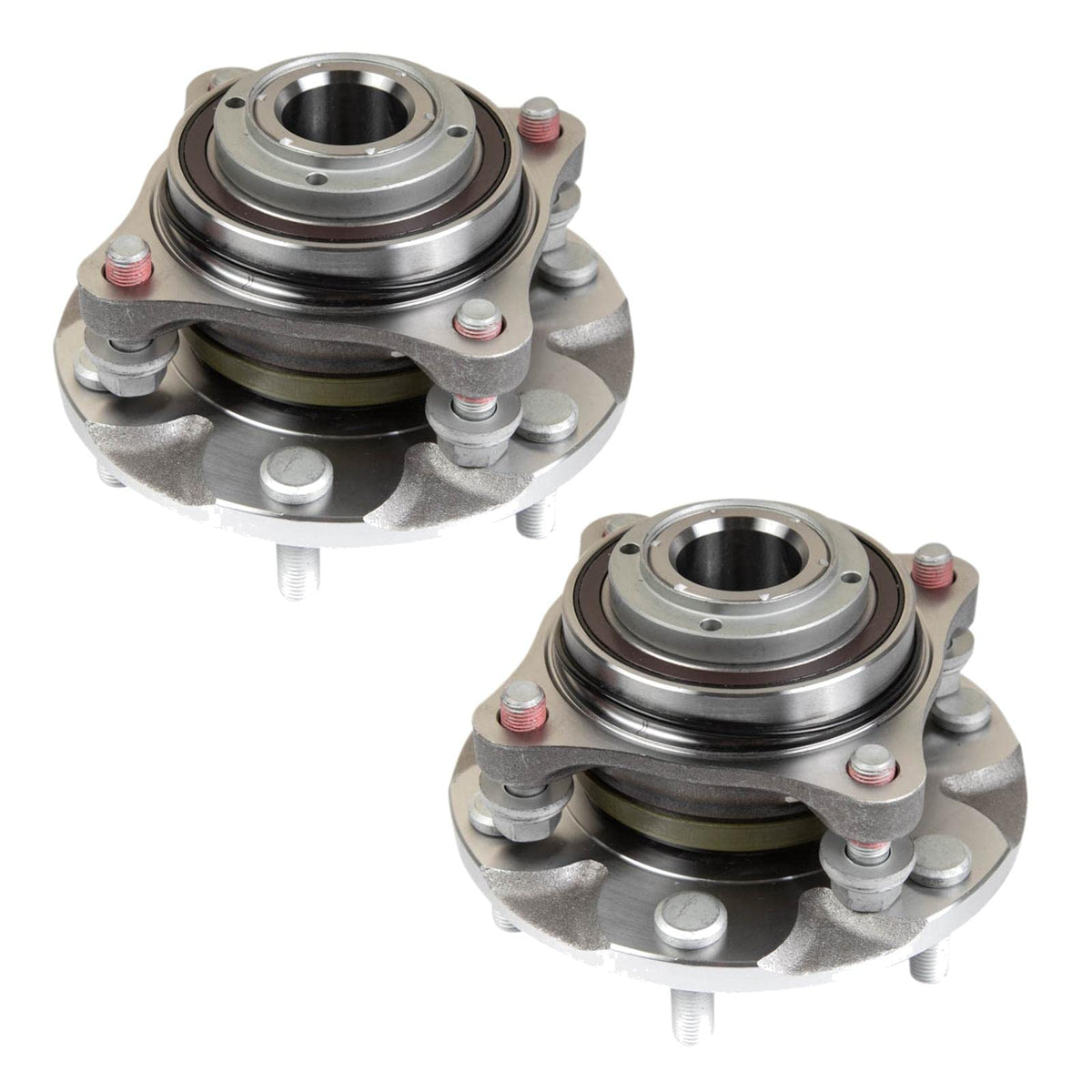 TRQ installed hub on Tacoma front assembly illustrating restored wheel stability