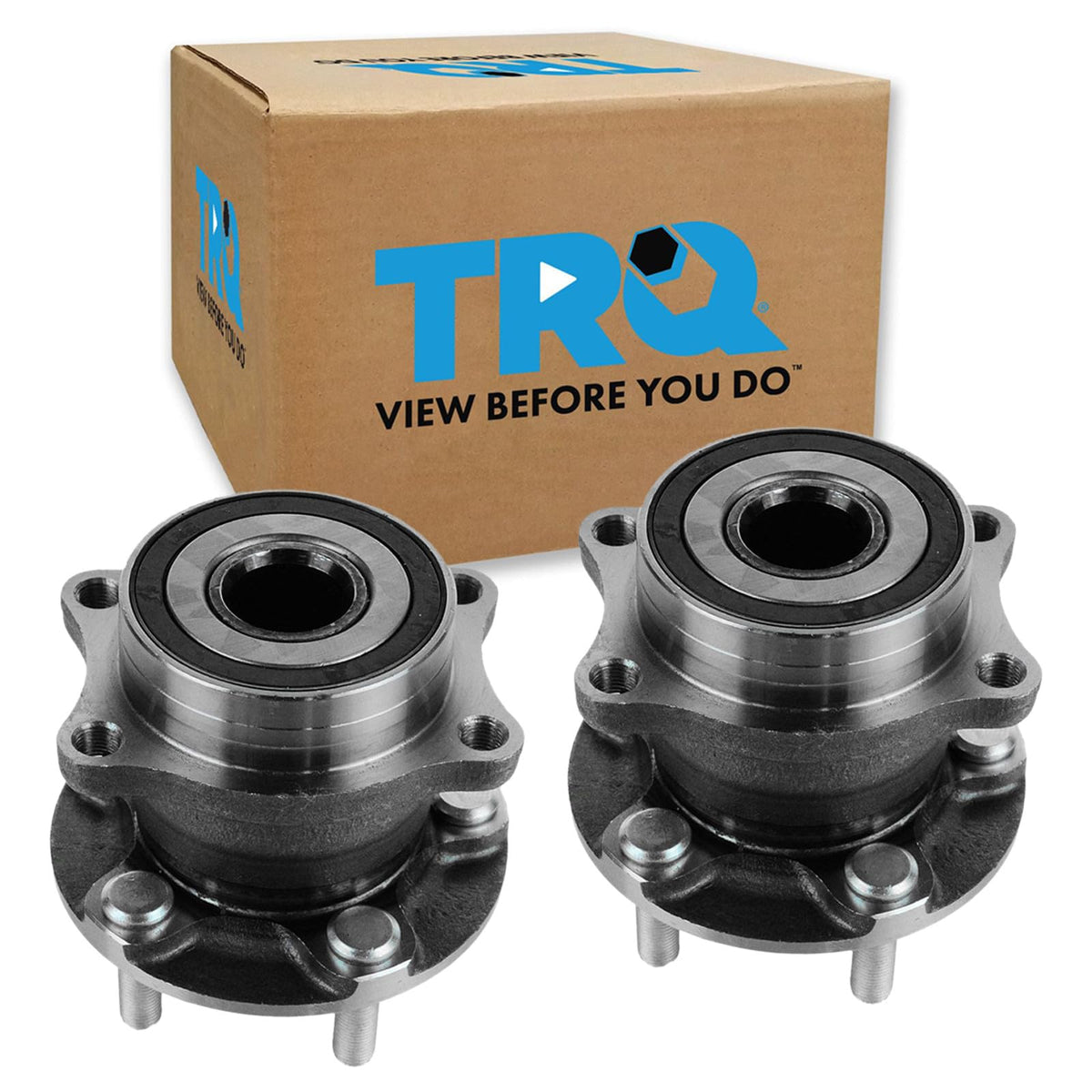 TRQ rear hub front packaging showing both assemblies and fitment benefit