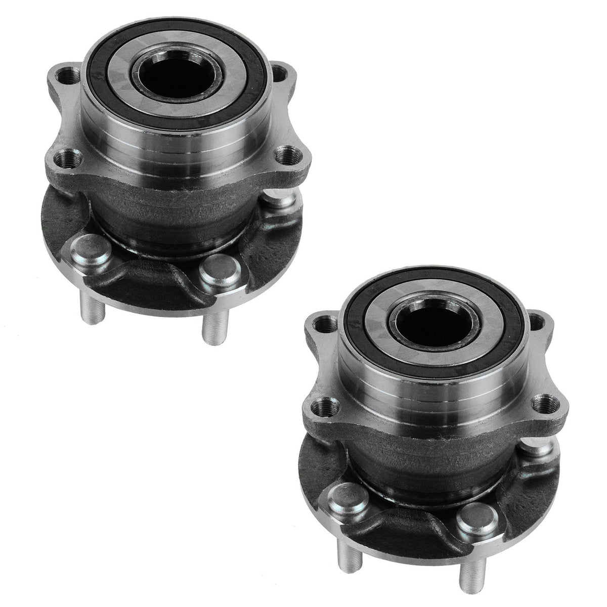TRQ hub installed on vehicle rear axle demonstrating restored stability benefit