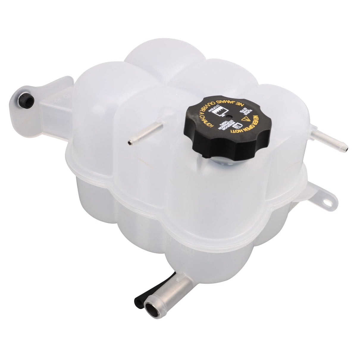 TRQ reservoir front view showing shape and outlets for easy replacement