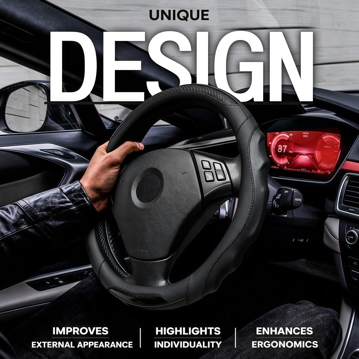 TRROCC close-up leather texture illustrating soft touch and durable wear resistance benefit