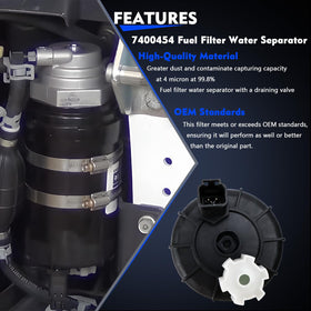 TRSCJXN filter with included fixing brackets showing complete mounting hardware package