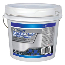 Tru-Flate 8 lb pail front label showing brand and contents, durable packaging benefit
