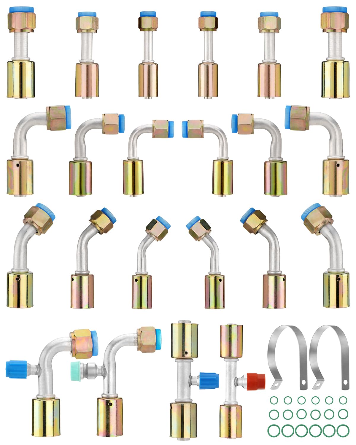 TRUCFUSION front packaging showing complete 42-piece AC fitting kit and quick selection benefit