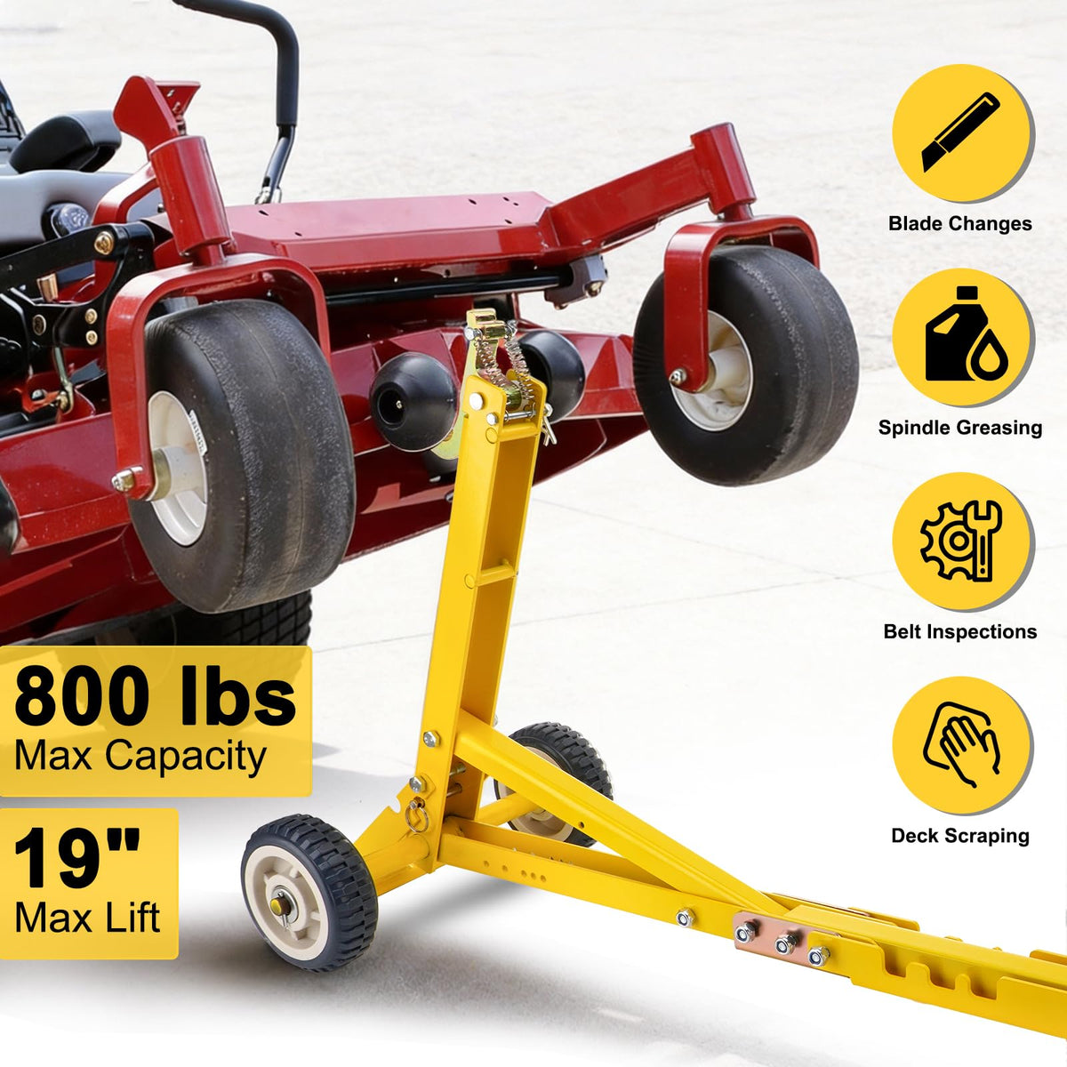 TRUCFUSION nylon wheels for smooth transport across job sites