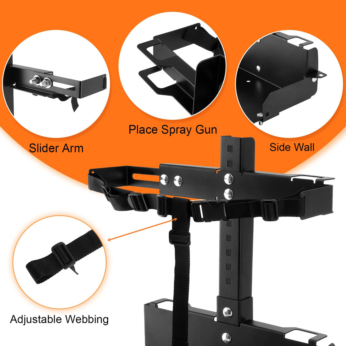 TRUCFUSION strap adjustment detail demonstrating quick secure fit benefit