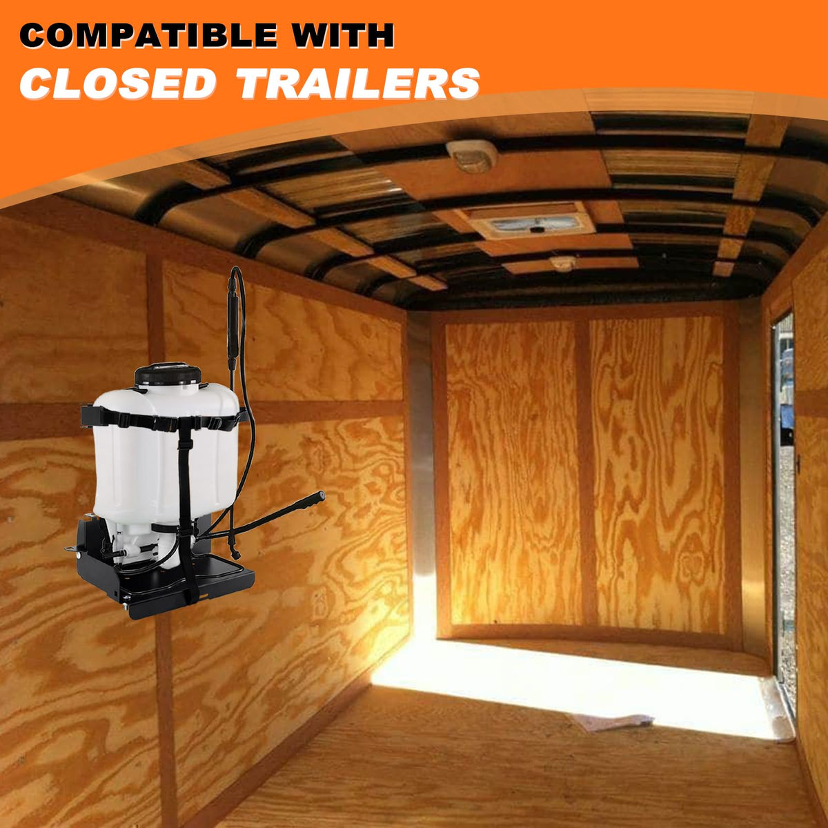 TRUCFUSION mounted inside trailer organizing tools and protecting equipment