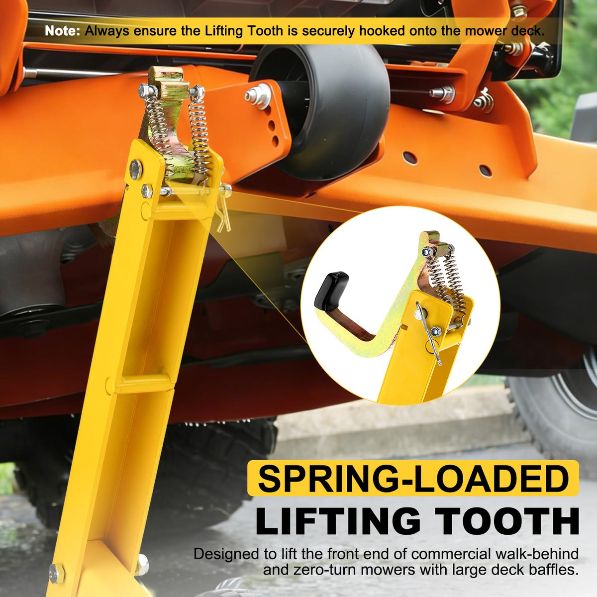 TRUCFUSION safety arm locked in place providing stable maintenance support
