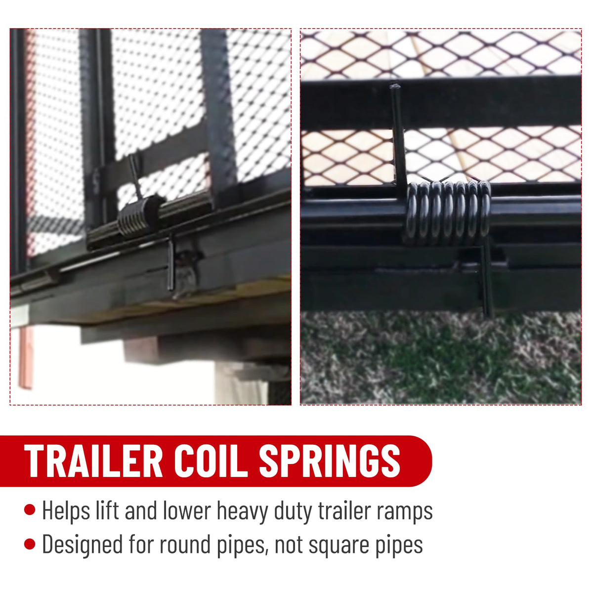 TRUCFUSION springs mounted on 1.5" shaft for accurate size confirmation benefit