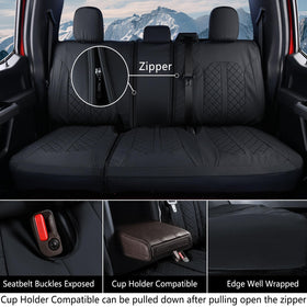 Truckiipa front center console cover installed for cohesive interior styling