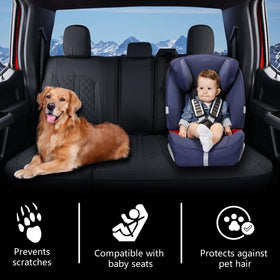 Truckiipa seat cover beside ruler showing size and accurate scale fit