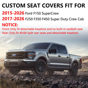 Truckiipa seat cover repelling liquid spill for quick wipe-clean benefit