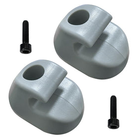 Truckingmann front view gray sun visor clip showing shape and mounting points for easy replacement