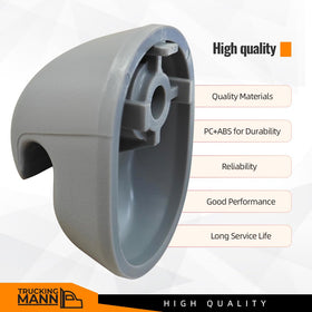 Truckingmann visor clip beside ruler to show dimensions and confirm fitment with OE S16-1023-661