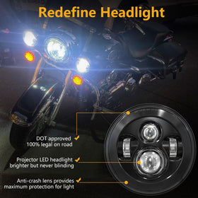 TRUCKMALL pair of 4.5-inch fog lights highlighting extra lower-beam illumination