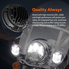 TRUCKMALL installed on Road King showing enhanced night visibility