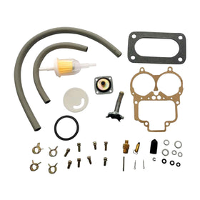 Trucktok front package showing all included Weber 32/36 DGV rebuild parts for quick service