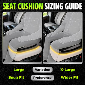 Truckules adjustable strap and clip securing cushion firmly to truck seat for safety