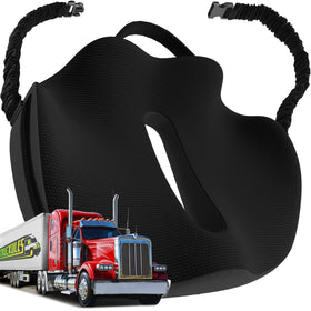 Truckules front view of XL seat cushion showing full coverage and comfort