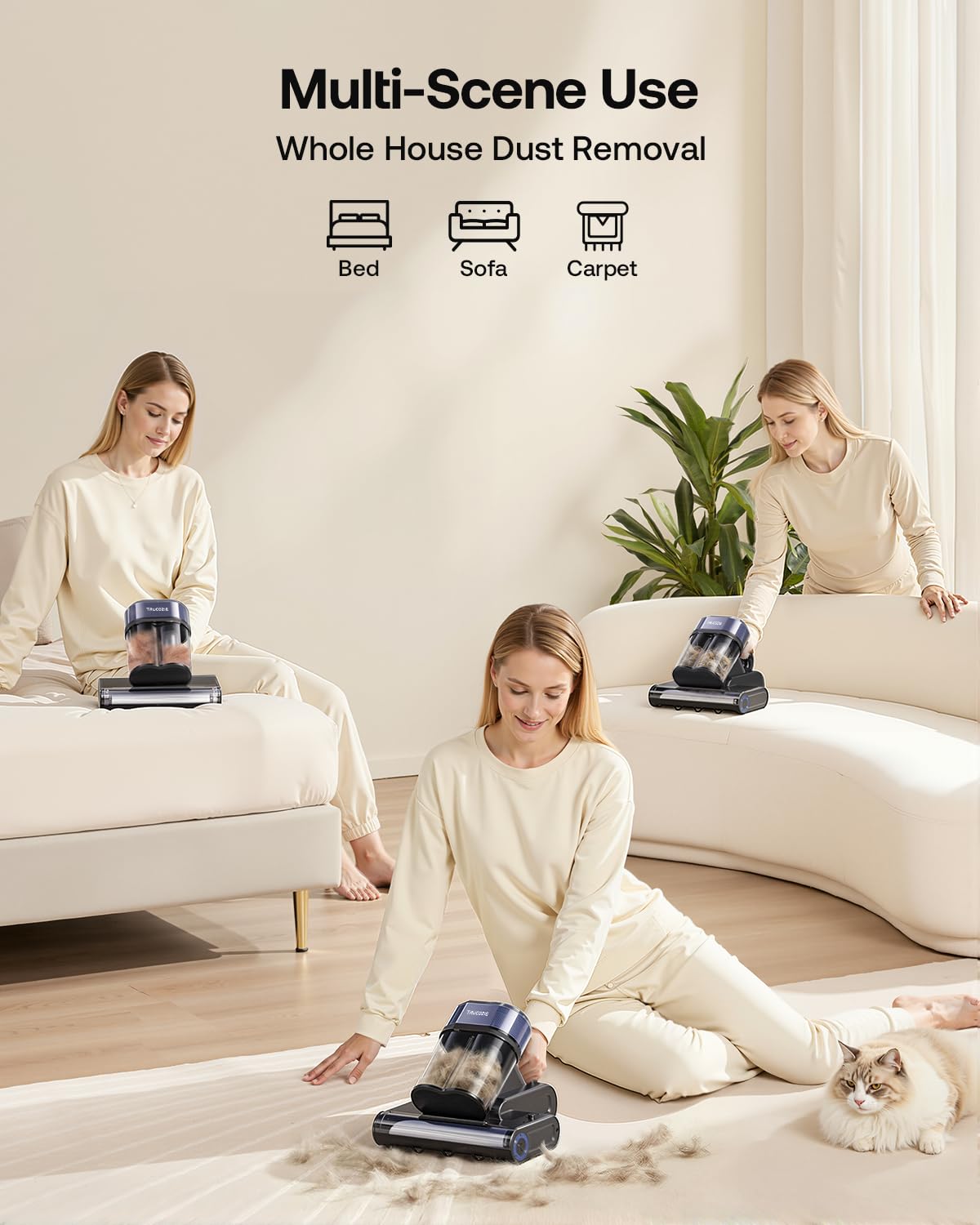 Trucozie aromatherapy tablet tray and control buttons for fresh scent