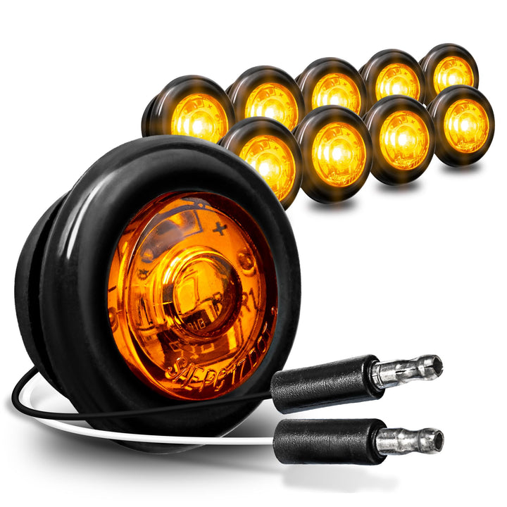 ONLINE LED STORE TRUE MODS front view showing compact amber marker and easy fit