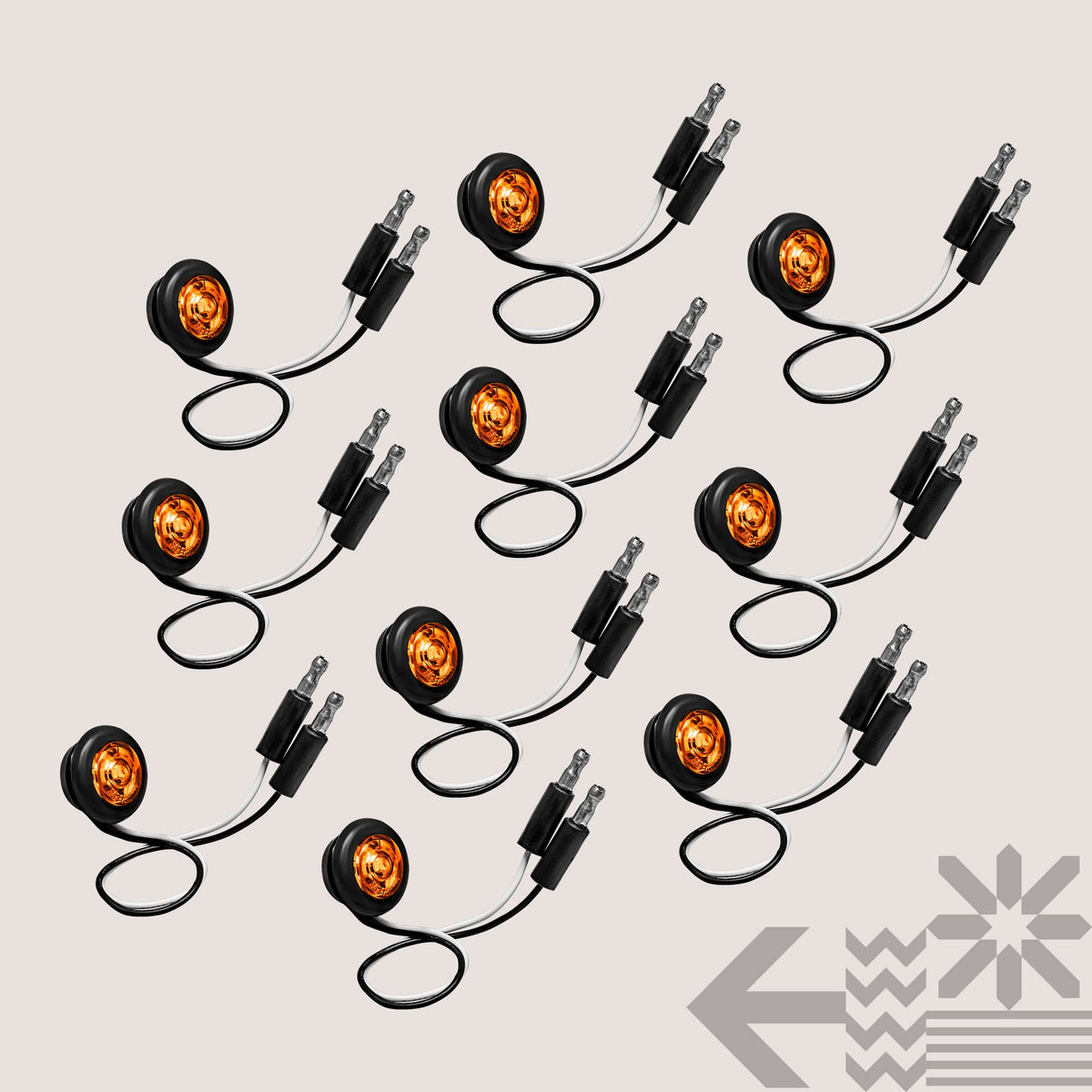 ONLINE LED STORE TRUE MODS illuminated at night showing clear amber visibility