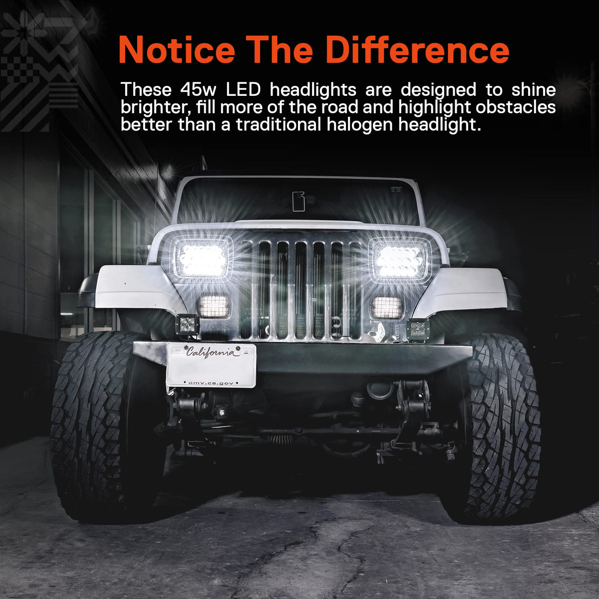ONLINE LED STORE TRUE MODS clear optic close-up highlighting beam control benefit