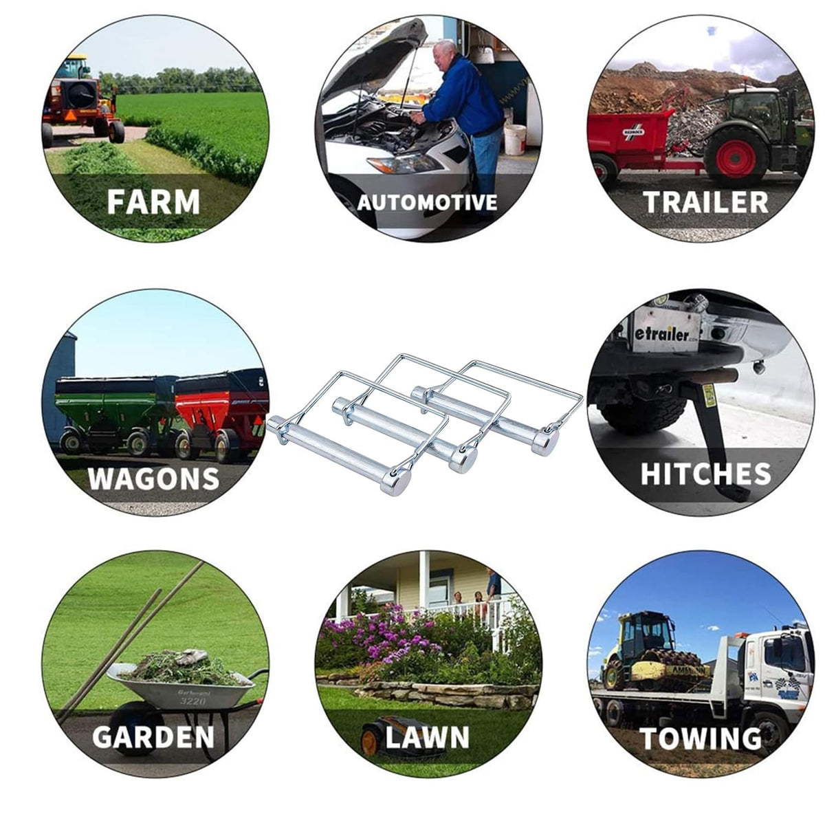 Truleego pins used during roadside hookup showing convenient, fast setup